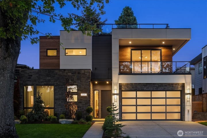A listing photo of a modern home